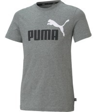 Подростковая футболка Puma Ess+ 2 Col Logo Tee, серая 586985 03