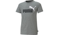 Puma Ess+ 2 Col Logo Tee pusaudžu krekls, pelēks 586985 03