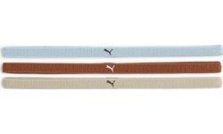 Puma AT Sportbands sieviešu galvas saites (3 gab.) Cream Blue Brown 053491 24