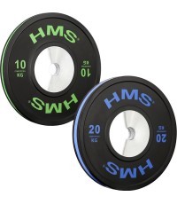 HMS Olimpiskais gumijas svara disks BTBR, 10 kg - 20 kg