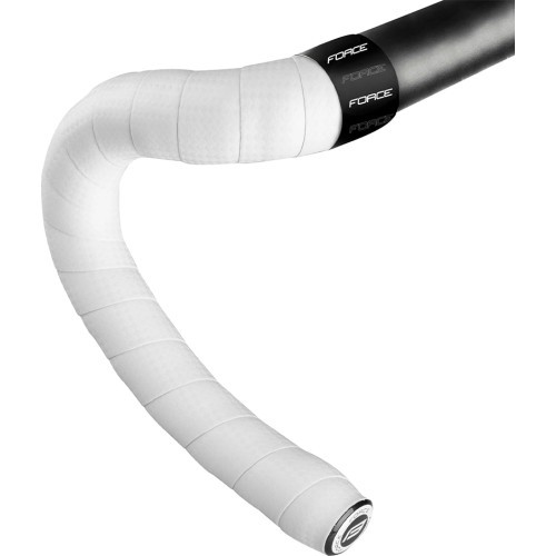 Stūres lente FORCE Carbon (balta)