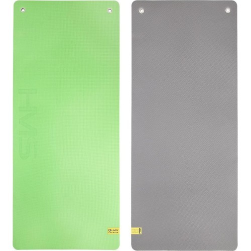 Fitnesa paklājs HMS Premium MFK08 EVA, 140x60 cm, 15 mm, zaļš-melns