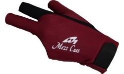 Бильярдная перчатка Mezz MGR-R, бордовая, L&XL