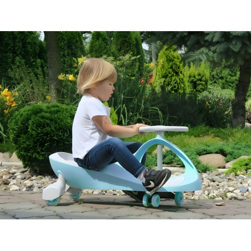 Bērnu braucamā mašīna ar LED riteņiem, rozā, ECOTOYS