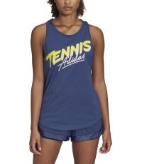 Adidas W Script Tank blouse, blue FM4426