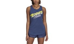 Adidas W Script Tank blouse, blue FM4426