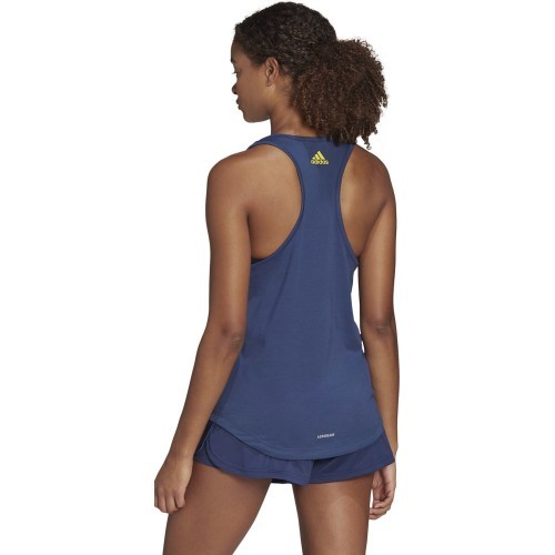 Блузка Adidas W Script Tank, синяя FM4426