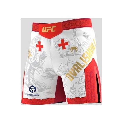 Vīriešu UFC Unrivaled by Venum Merab Dvalishvili cīņas šorti, balti