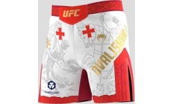 Мужские бойцовские шорты UFC Unrivaled by Venum Merab Dvalishvili, белые
