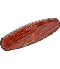 Fischer rear rack reflector, 105 x 32 mm, 50/80 mm mount (red)