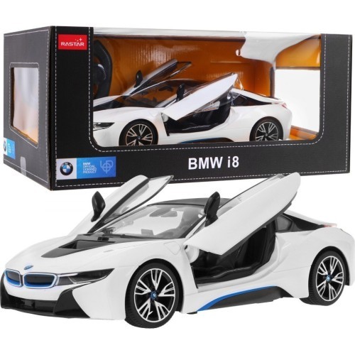 R/C toy car the BMW i8 White 1:14 RASTAR