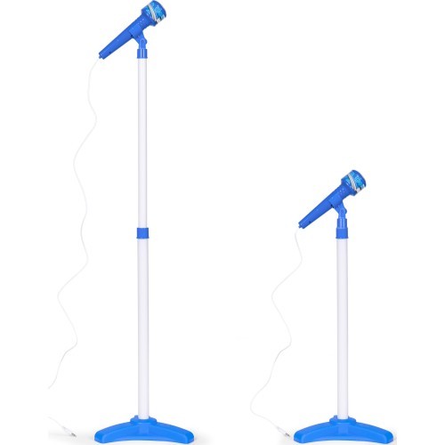 Electric guitar set microphone tripod for kids mp3 - blue
