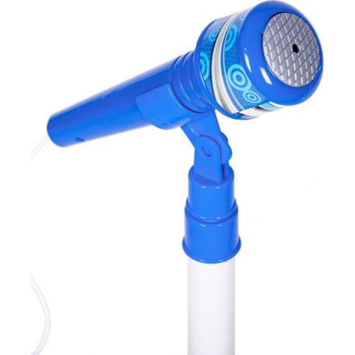 Electric guitar set microphone tripod for kids mp3 - blue