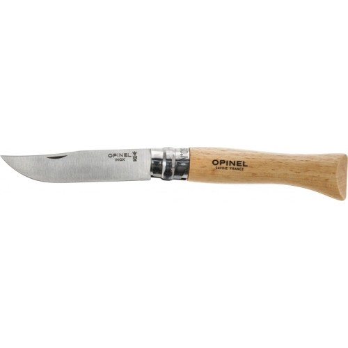 Нож Opinel 9 inox из бука в блистере