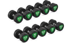 Zestaw hantli stałych poliuretanowych 27,5-37,5kg (skok co 2,5kg) 325 kg – UpForm