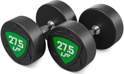 Zestaw hantli stałych poliuretanowych 27,5-37,5kg (skok co 2,5kg) 325 kg – UpForm