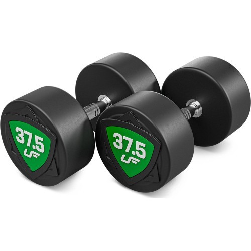 Poliuretāna fiksēta svara hanteļu komplekts 27,5–37,5 kg (solis 2,5 kg) 325 kg – UpForm