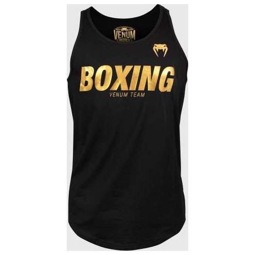 Bezpiedurkņu krekls Venum Boxing VT, melns/zelta