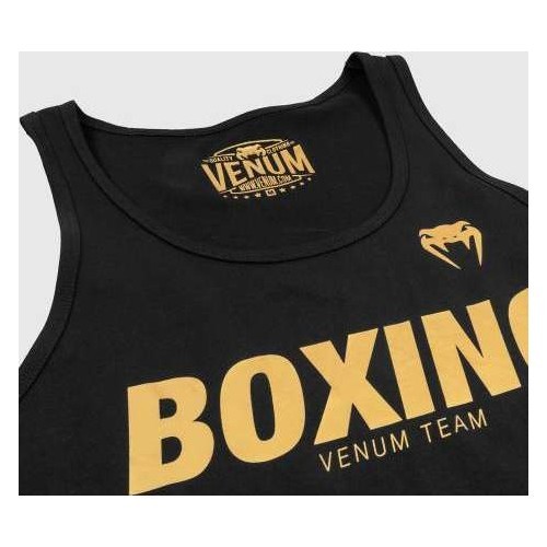Bezpiedurkņu krekls Venum Boxing VT, melns/zelta