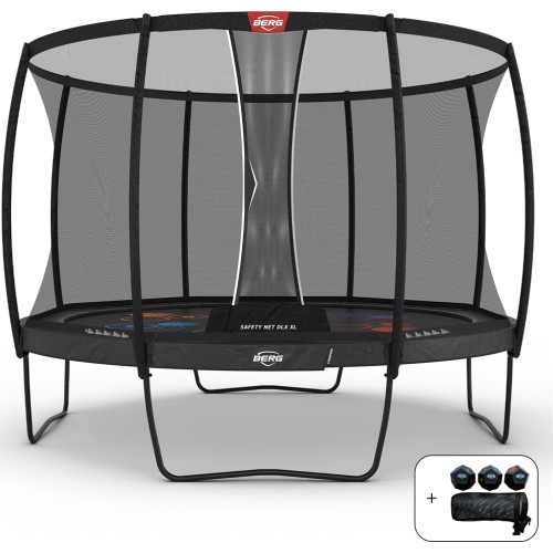 Batuts BERG Champion Regular 430 Grey Levels + drošības tīkls DLX XL