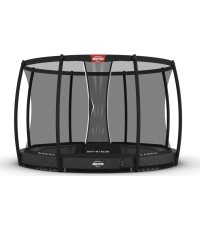 BERG Elite InGround 330 batuts, pelēks + drošības tīkls Deluxe