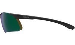 Uvex Sladen sunglasses, matt black / mirror green