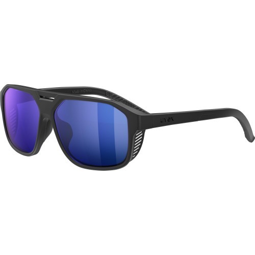 Очки Uvex Cosmic L, black matt / mirror blue