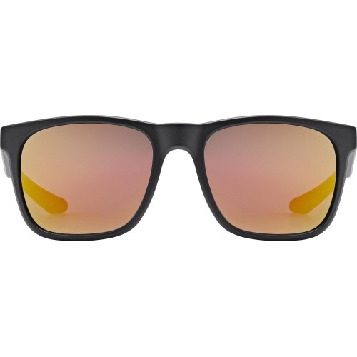 Uvex LGL 42 glasses, black / mirror red
