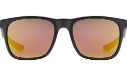 Uvex LGL 42 glasses, black / mirror red