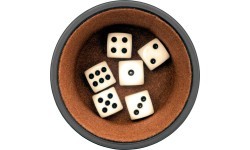Philos Dice cup with 6 dice