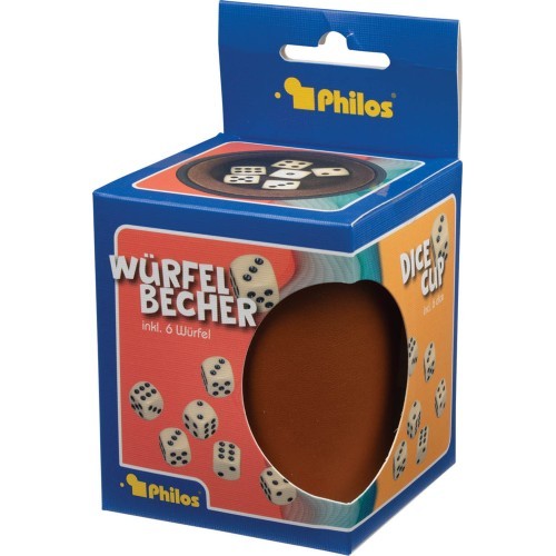 Philos Dice cup with 6 dice