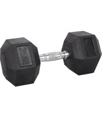Sešstūra hantele inSPORTline Hexsteel 25 kg