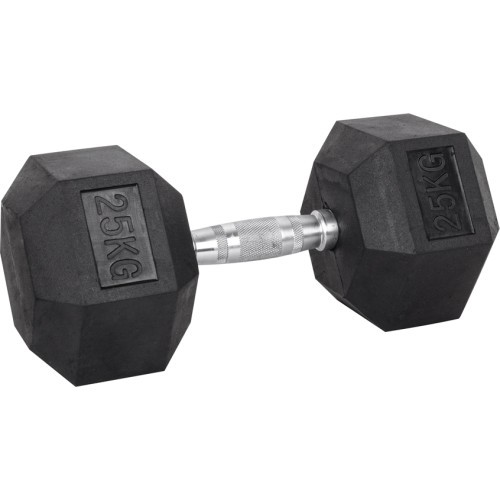 Sešstūra hantele inSPORTline Hexsteel 25 kg