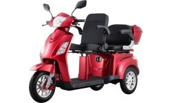 Two-Person Three-Wheel Electric Scooter inSPORTline Zorica Duo - Red