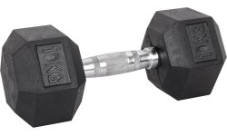 Sešstūra hantele inSPORTline Hexsteel 10 kg