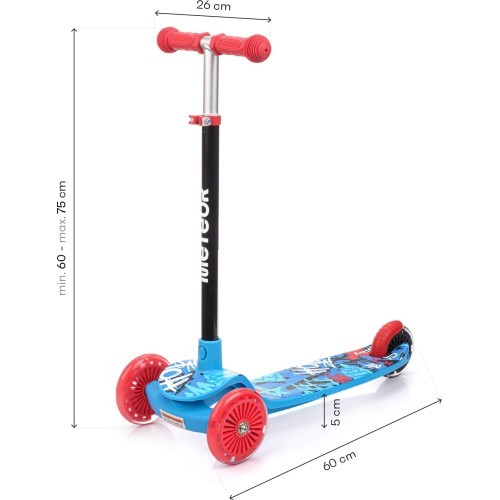 Tricycle scooter meteor funny - Blue