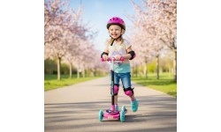 Tricycle scooter meteor funny - Pink