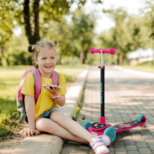 Tricycle scooter meteor funny - Pink