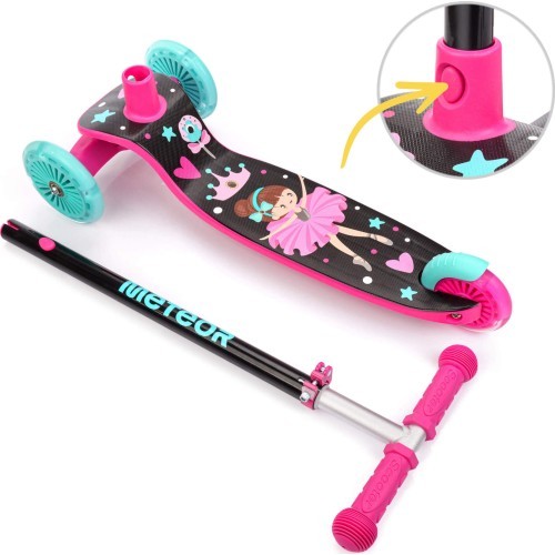 Tricycle scooter meteor funny - Pink