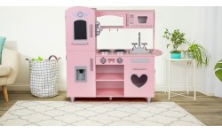 Large Wooden Kitchen For Kids Eco Toys, Sound Effects