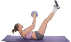 Exercise Ball inSPORTline Aerobic Ball 25 cm - Mocha mousse