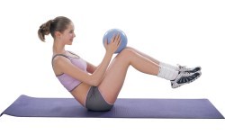 Exercise Ball inSPORTline Aerobic Ball 25 cm - Mocha mousse
