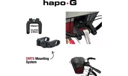 Velosipēda stūres soma BONIN HAPO-G E-Bike // ar Quick-Release stiprinājumu, metāla (melna)