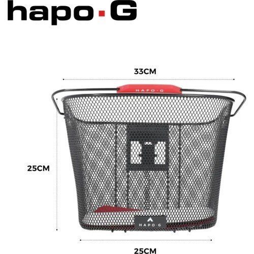 Velosipēda stūres soma BONIN HAPO-G E-Bike // ar Quick-Release stiprinājumu, metāla (melna)