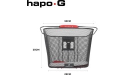 BONIN HAPO-G E-Bike Handlebar Bag // with Quick-Release Bracket, Metal (Black)