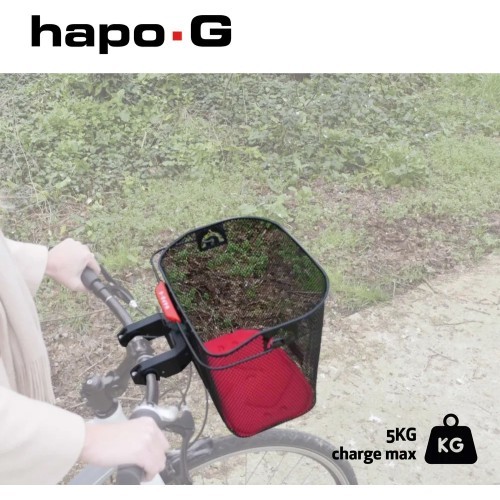 Velosipēda stūres soma BONIN HAPO-G E-Bike // ar Quick-Release stiprinājumu, metāla (melna)