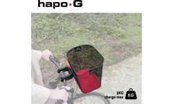 Velosipēda stūres soma BONIN HAPO-G E-Bike // ar Quick-Release stiprinājumu, metāla (melna)