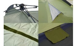 Quick folding tent BUDVA for 3-4 persons 280x220x140cm PU3000mm
