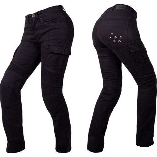 Женские мотоджинсы W-TEC Komehana - Чёрный