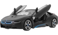 Tālvadības automašīna BMW i8 melna 1:14 RASTAR